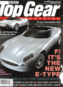 TOP GEAR UK EDITION 2000 FEB - JAGUAR 300bhp F-TYPE, NEW E TYPE, ROVER 45, GOLF*